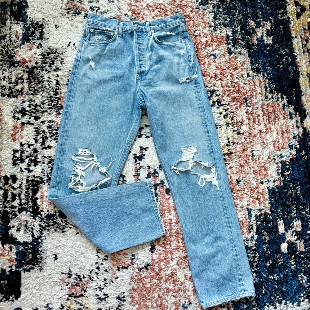 Agolde 90's Mid Rise Loose Fit in Fall Out